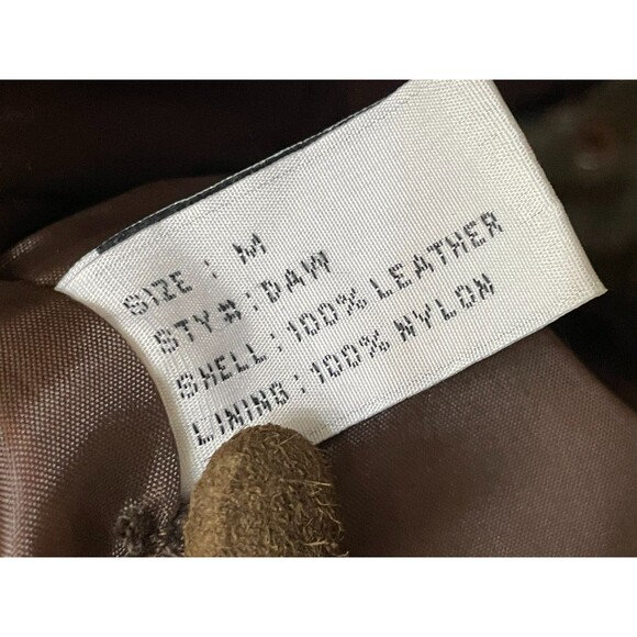 Haband Women's M Brown Vest Leather Biker Western Cowgirl Comfort Hippie Vintage - Picture 8 of 9